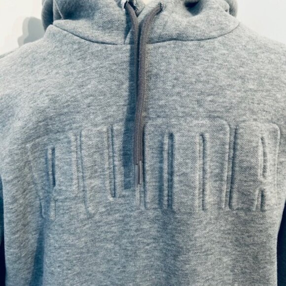 CLEARANCE!  PUMA - Men's "Subtle Lettering" grey hoodie - Size S - Picture 3 of 11